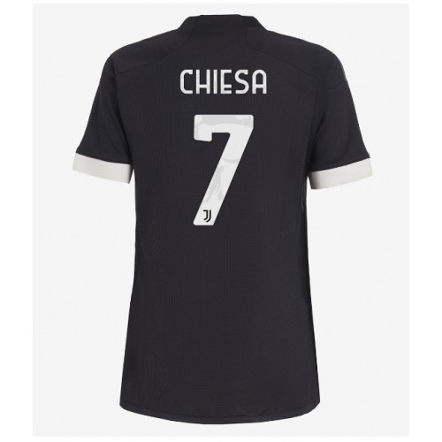 Fotbalové Dres Juventus Federico Chiesa #7 Dámské Alternativní 2023-24 Krátký Rukáv